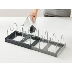 Joseph Joseph DrawerStore Expanding Cookware Organisation Rack - Grey