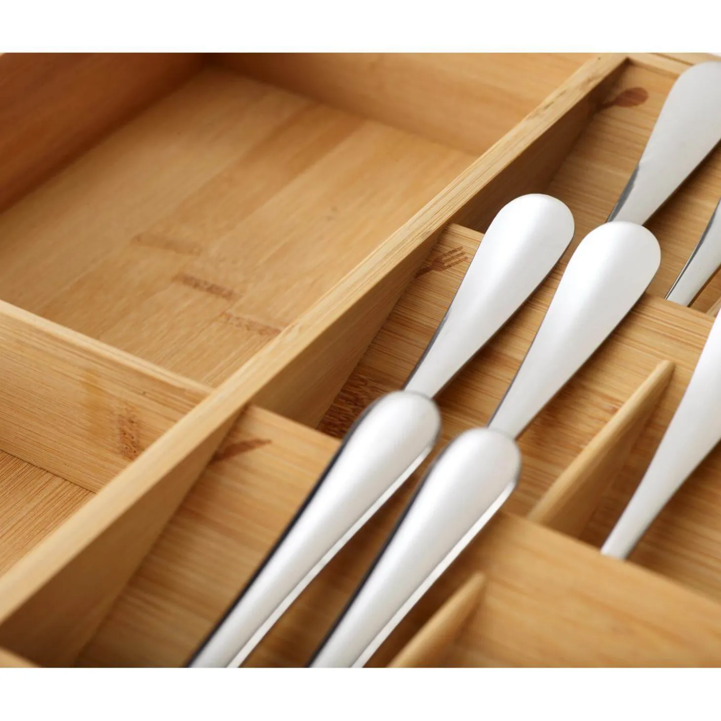 Joseph Joseph DrawerStore Bamboo Expanding Cutlery Organiser