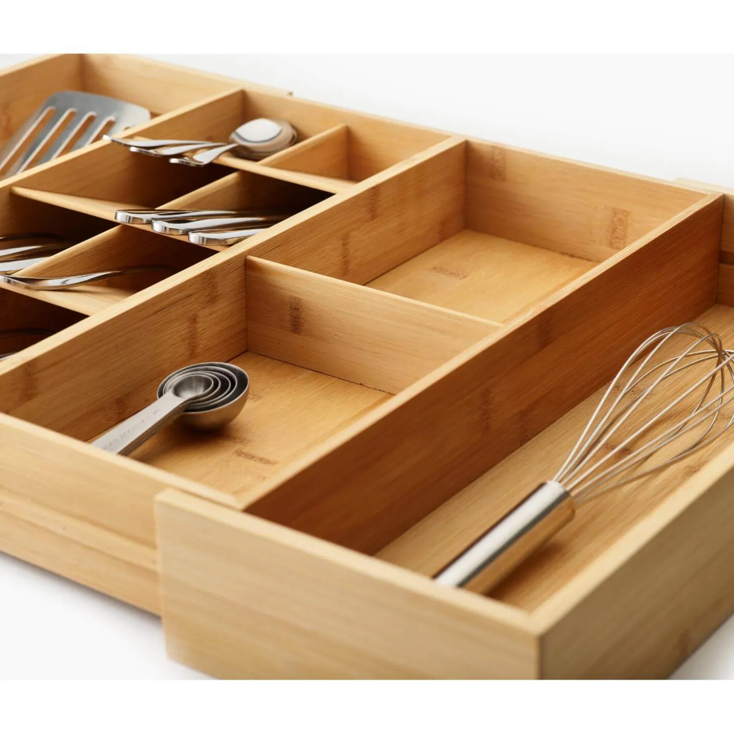 Joseph Joseph DrawerStore Bamboo Expanding Cutlery Organiser