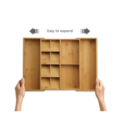 Joseph Joseph DrawerStore Bamboo Expanding Cutlery Organiser