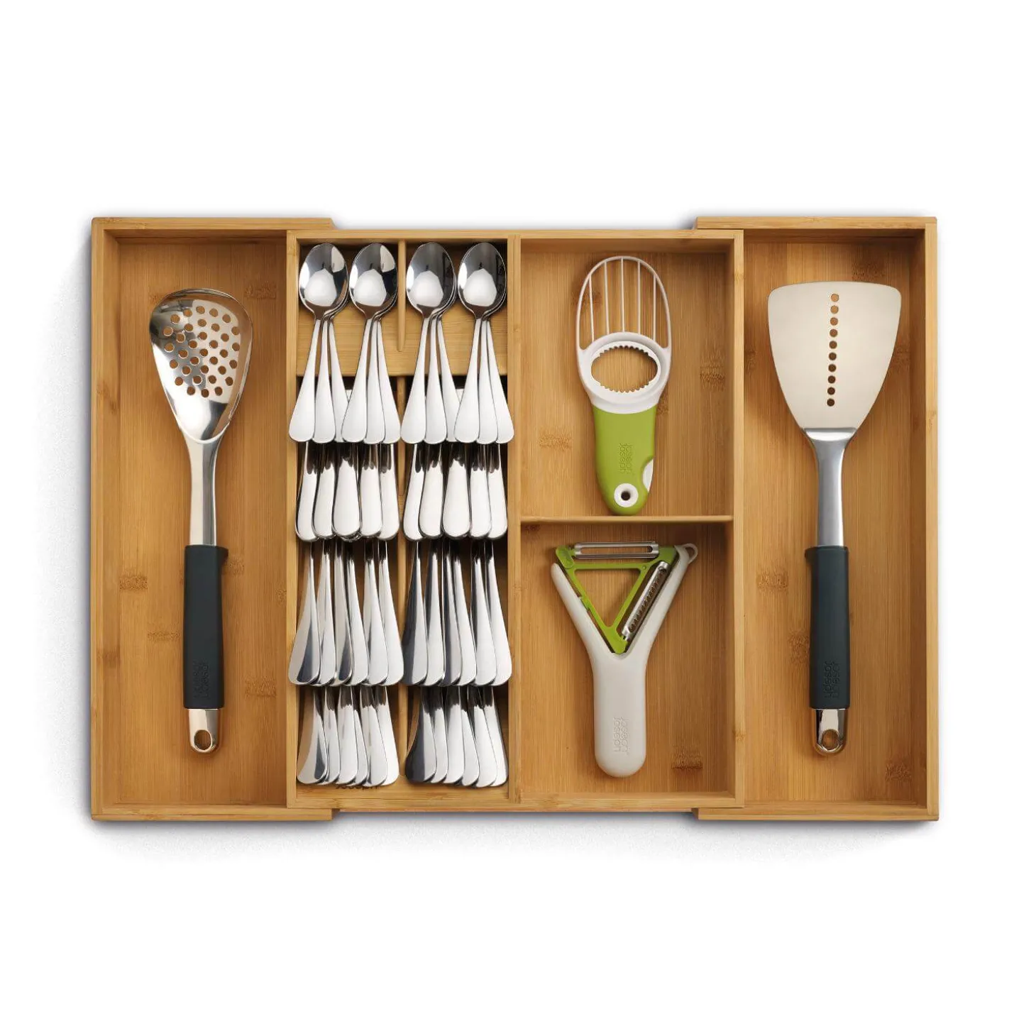 Joseph Joseph DrawerStore Bamboo Expanding Cutlery Organiser