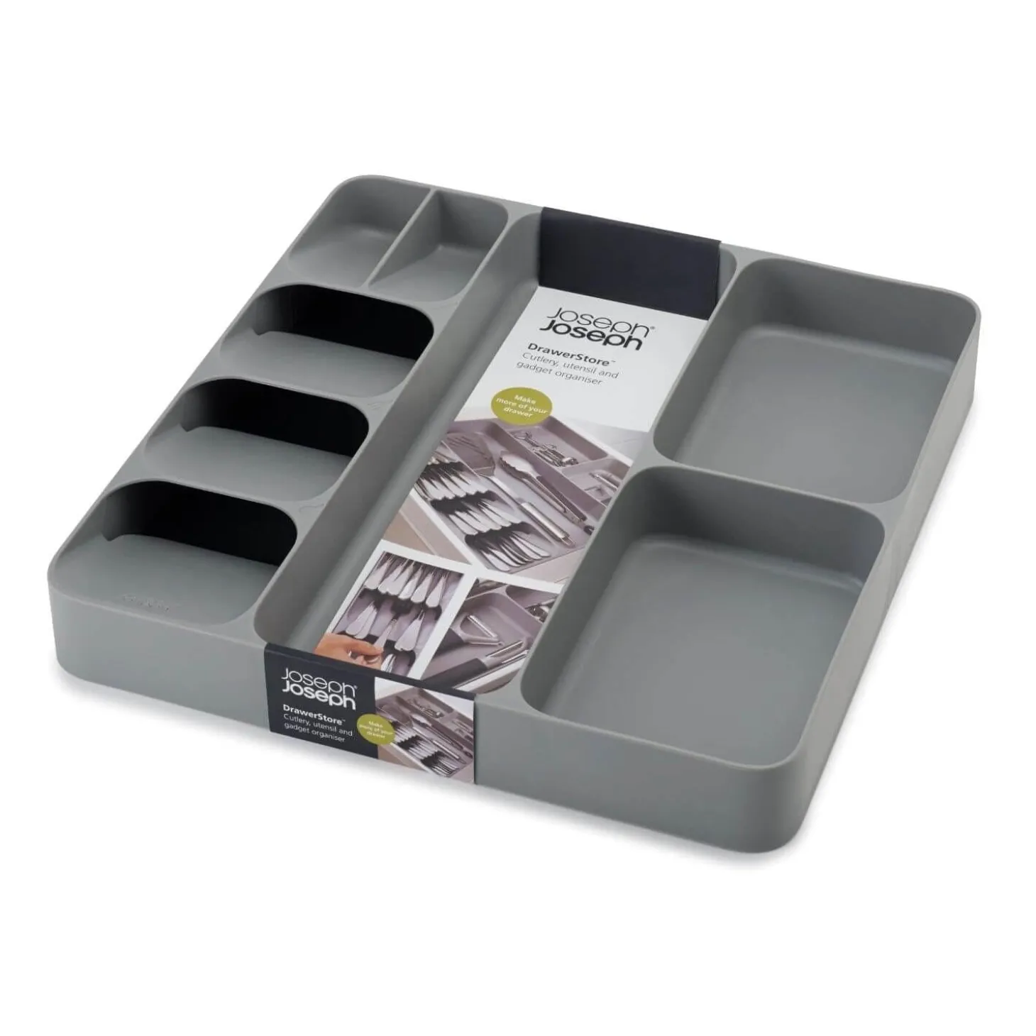 Joseph Joseph DrawerStore Cutlery, Utensil & Gadget Organiser - Grey