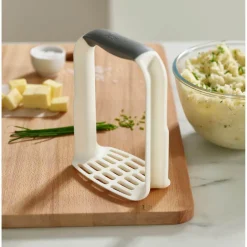 Joseph Joseph Easy-Mash Potato Masher - White