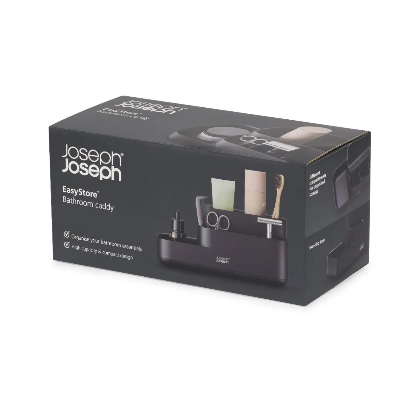 Joseph Joseph EasyStore Bathroom Caddy - Matt Black