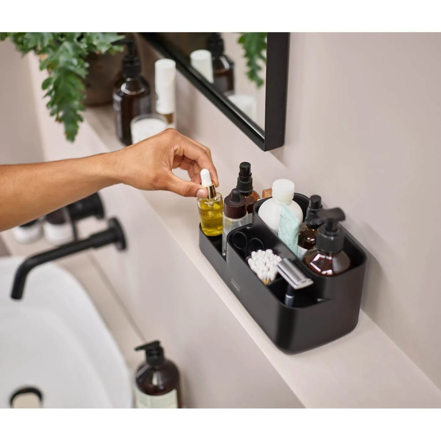 Joseph Joseph EasyStore Bathroom Caddy - Matt Black