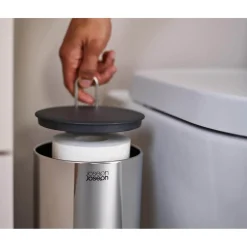 Joseph Joseph EasyStore Luxe Stainless Steel Concealed Toilet Roll Holder