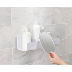 Joseph Joseph EasyStore Large Shower Shelf With Mirror