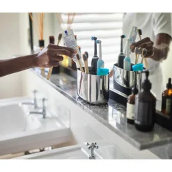 Joseph Joseph EasyStore Luxe Stainless Steel Large Toothbrush Caddy