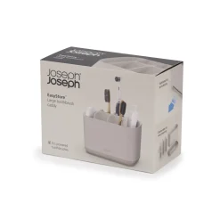 Joseph Joseph EasyStore Large Toothbrush Caddy - Ecru