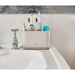 Joseph Joseph EasyStore Large Toothbrush Caddy - Ecru