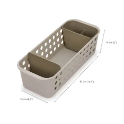 Joseph Joseph EasyStore Slimline Bathroom Storage Basket - Ecru