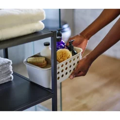 Joseph Joseph EasyStore Small Bathroom Storage Basket - Ecru