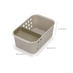 Joseph Joseph EasyStore Small Bathroom Storage Basket - Ecru