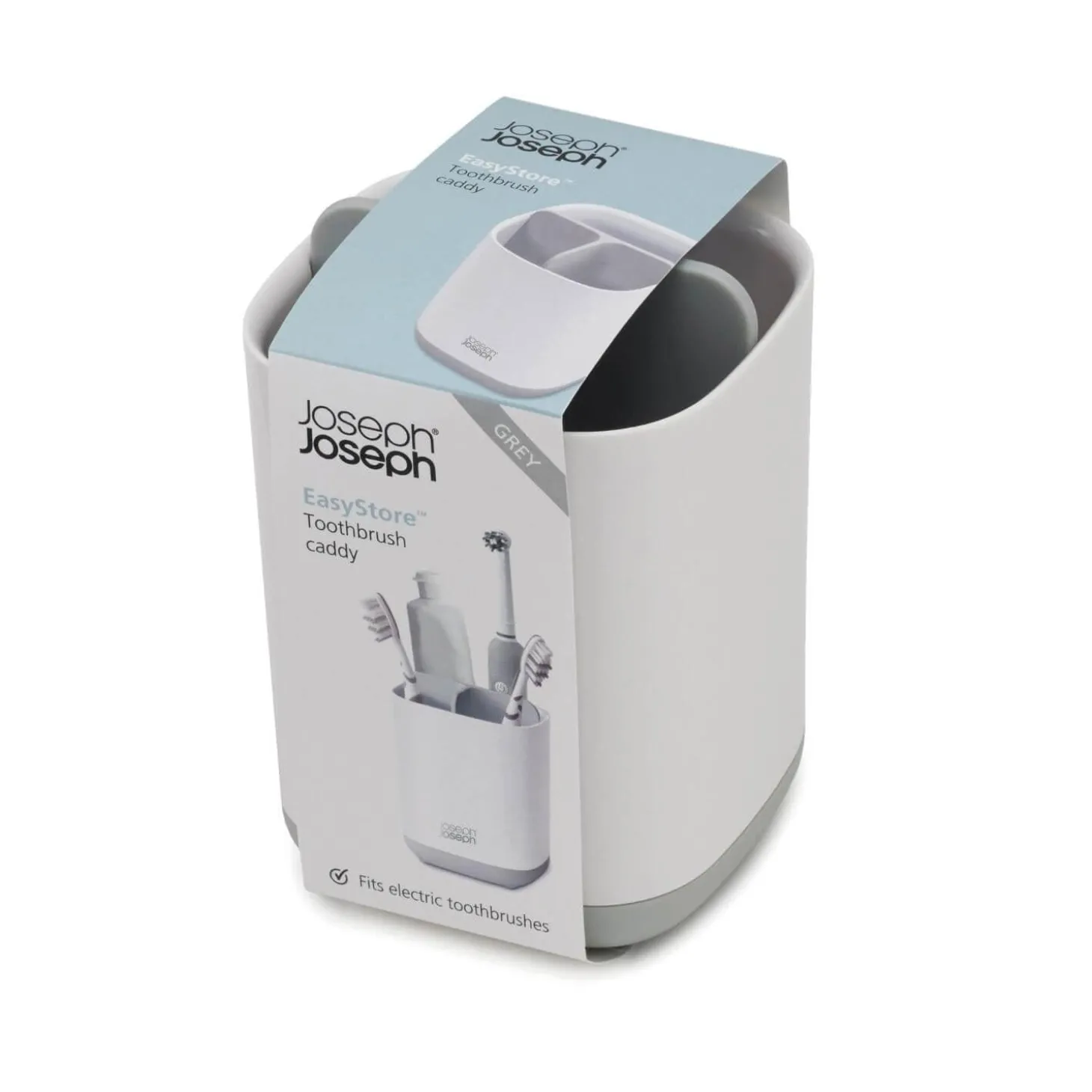 Joseph Joseph EasyStore Toothbrush Caddy - Grey