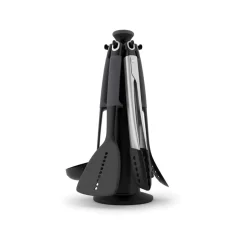 Joseph Joseph Elevate 6 Piece Carousel Utensil Set With Tongs - Grey