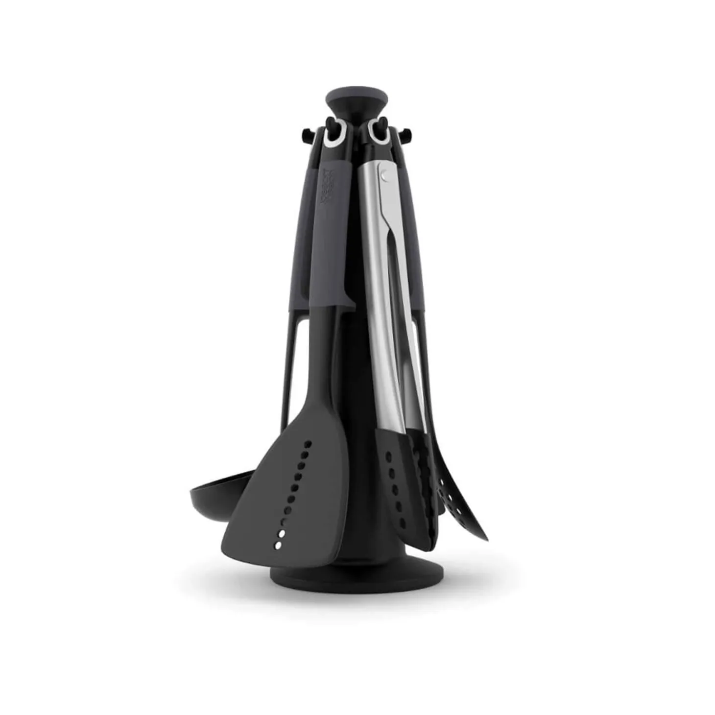 Joseph Joseph Elevate 6 Piece Carousel Utensil Set With Tongs - Grey