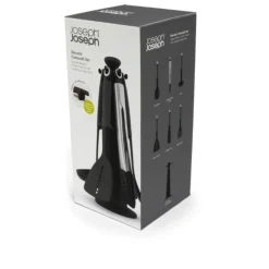 Joseph Joseph Elevate 6 Piece Carousel Utensil Set With Tongs - Grey