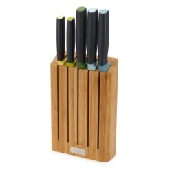 Joseph Joseph Elevate 5 Piece Kitchen Knife Block Set - Bamboo