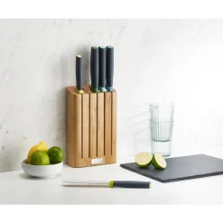 Joseph Joseph Elevate 5 Piece Kitchen Knife Block Set - Bamboo