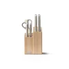 Joseph Joseph Elevate Fusion 5-Piece Knife & Scissor Set with Beechwood Block