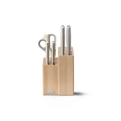 Joseph Joseph Elevate Fusion 5-Piece Knife & Scissor Set with Beechwood Block