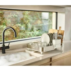 Joseph Joseph Extend Steel Expandable Dish Rack - Light Stone