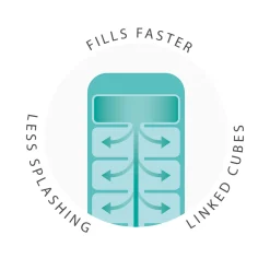 Joseph Joseph Flow Easy-Fill Ice Cube Tray - Pack of 2