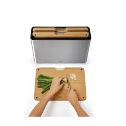 Joseph Joseph Folio Steel Bamboo 3-Piece Chopping Board Set