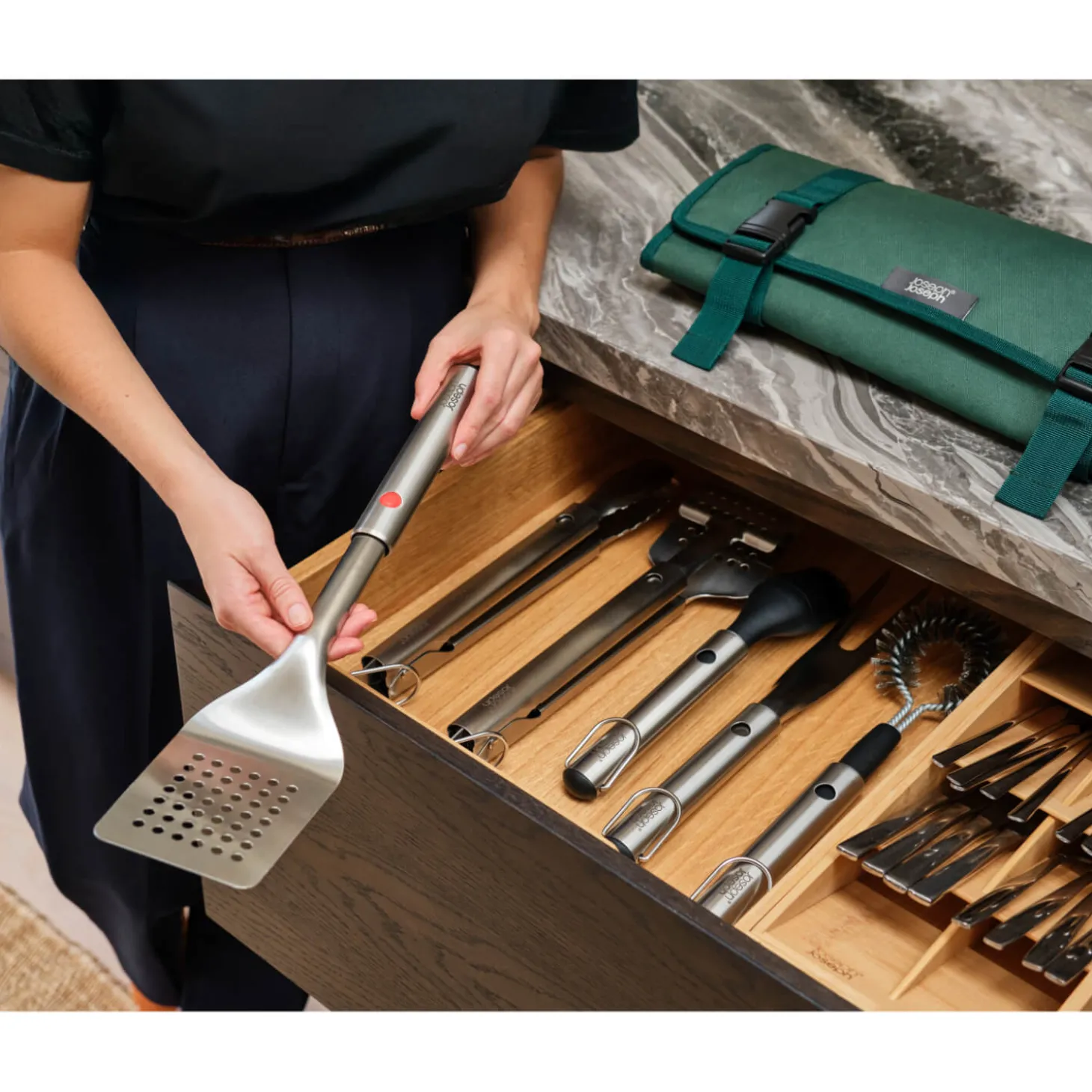 Joseph Joseph GrillOut™ Stainless Steel 4-Piece BBQ Utensil Set with Case