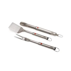 Joseph Joseph GrillOut™ Stainless Steel BBQ 3-Piece Retractable Turner, Tongs & Fork Set