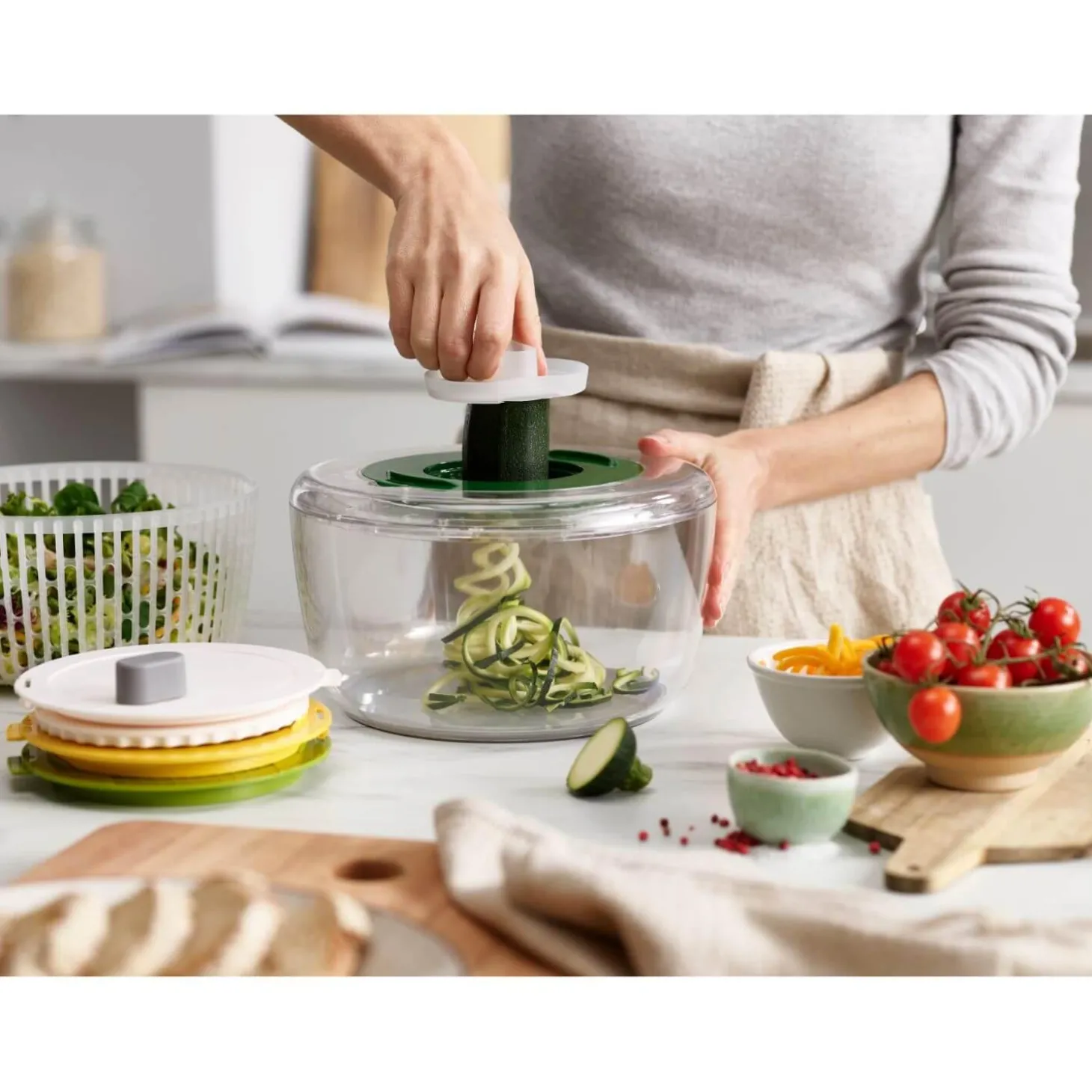 Joseph Joseph Multi Prep 4 Piece Salad Set - Green