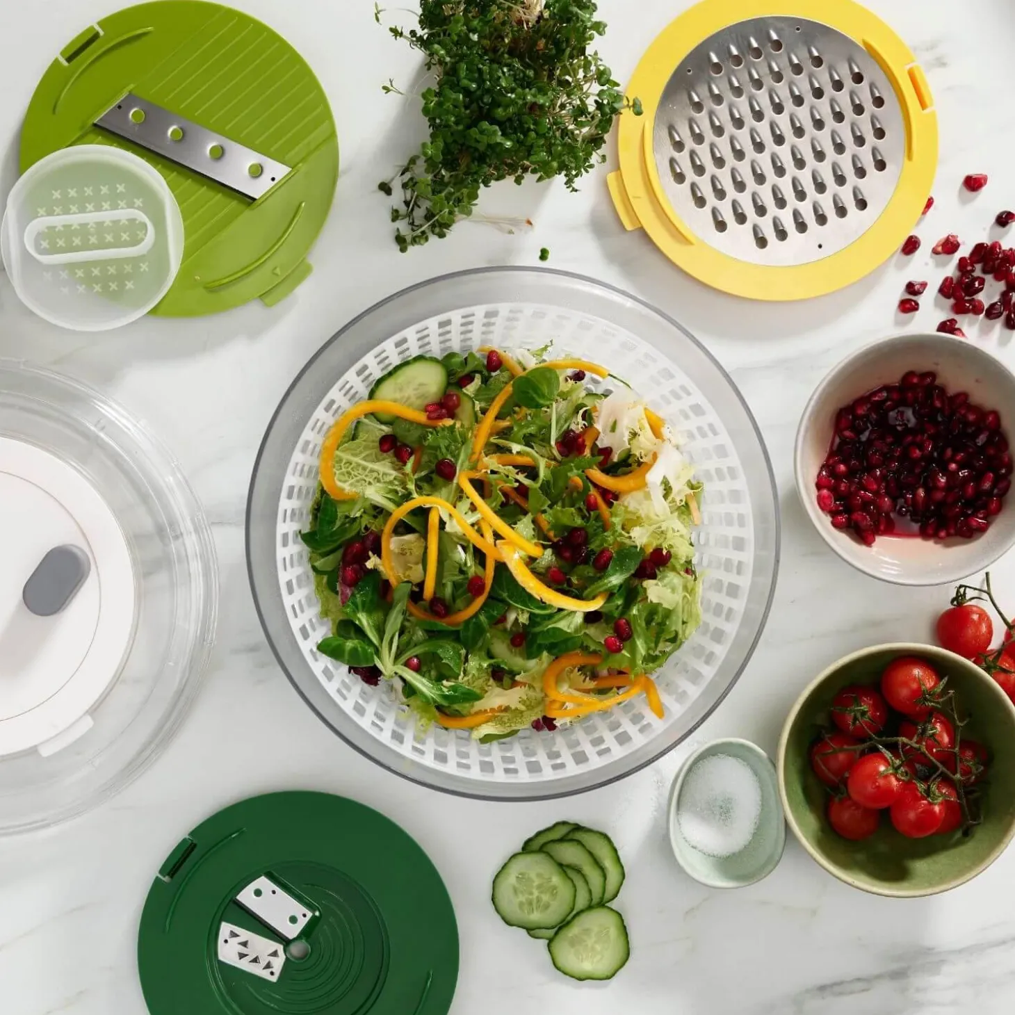 Joseph Joseph Multi Prep 4 Piece Salad Set - Green