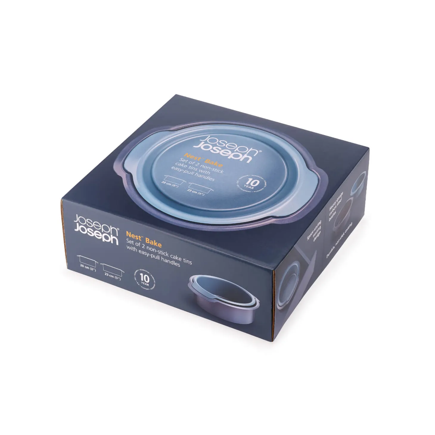 Joseph Joseph Nest™ Bake Oven Set Of 2 Round Non-Stick Cake Tins - Blue