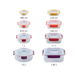 Joseph Joseph Nest™ Lock 4-Piece Multi-Size Round Food Container Set