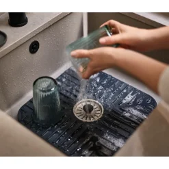 Joseph Joseph SinkShield™ Grey Sink Protector With Plug - Small