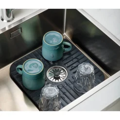 Joseph Joseph SinkShield™ Grey Sink Protector With Plug - Small