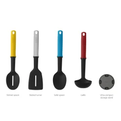 Joseph Joseph Slim 4 Piece Elevate Utensil Set with Storage Stand