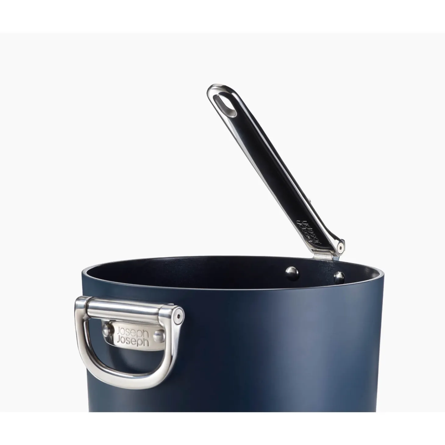 Joseph Joseph Space 23cm Non-Stick Folding Handle Saucepan & Lid - Midnight Blue