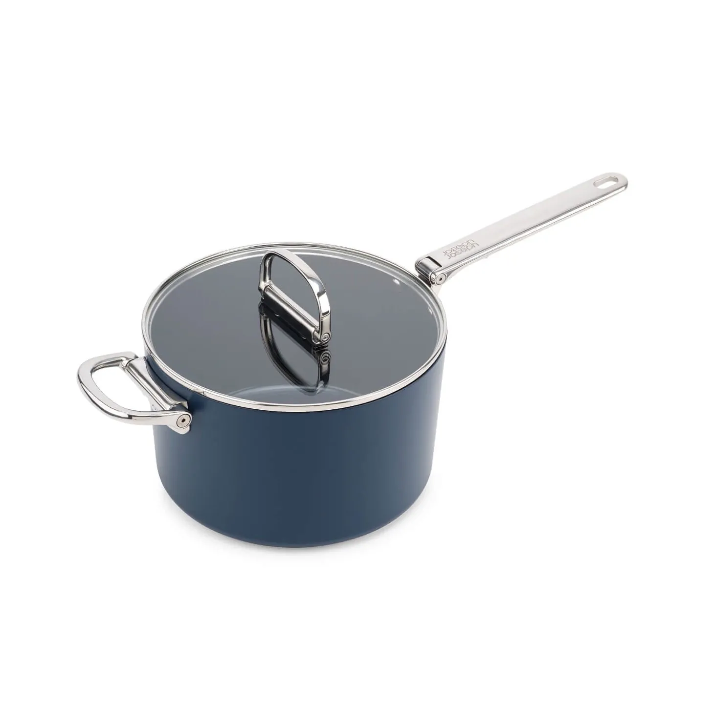 Joseph Joseph Space 15cm Non-Stick Folding Handle Saucepan & Lid - Midnight Blue