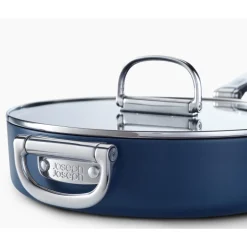 Joseph Joseph Space 28cm Non-Stick Folding Handle Saute Pan & Lid - Midnight Blue