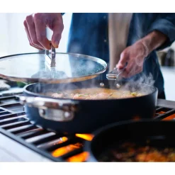 Joseph Joseph Space 28cm Non-Stick Folding Handle Saute Pan & Lid - Midnight Blue