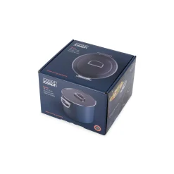 Joseph Joseph Space 25cm Non-Stick Folding Handle Stock Pot & Lid - Midnight Blue