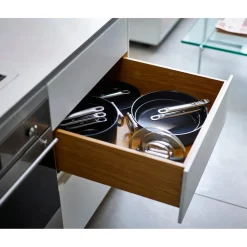 Joseph Joseph Space 24cm Non-Stick Folding Handle Frying Pan - Midnight Blue