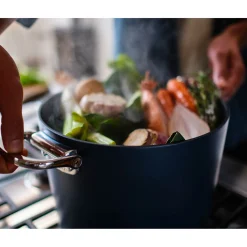 Joseph Joseph Space Folding Handle 3-Piece Cookware Set - Midnight Blue