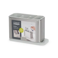Joseph Joseph Surface Stainless Steel Cutlery Drainer - Light Stone