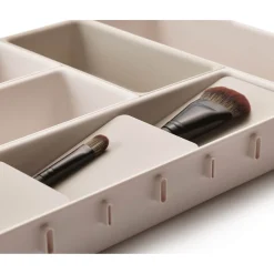 Joseph Joseph Viva 7-Piece Make-Up Drawer Organiser Set - Shell