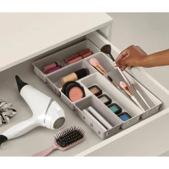 Joseph Joseph Viva 7-Piece Make-Up Drawer Organiser Set - Shell