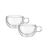 Judge Duo Double Walled 2-Piece Form Espresso Glass Set - 75ml