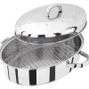 Judge High Oval Stainless Steel Roaster With Self Basting Lid - 32cm