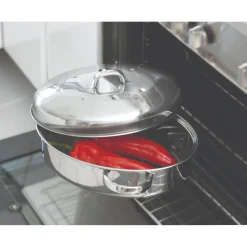 Judge High Oval Stainless Steel Roaster With Self Basting Lid - 32cm